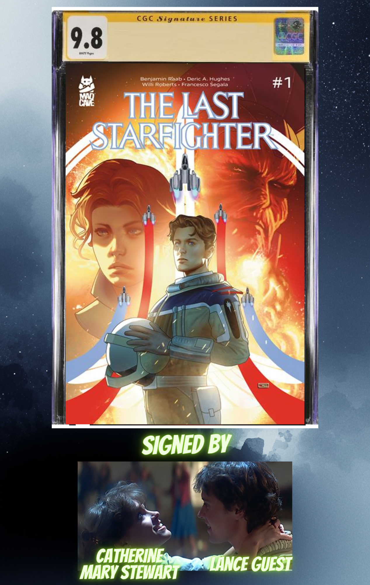 The Last Starfighter #1 Signed by Lance Guest and Catherine Mary Stewart
