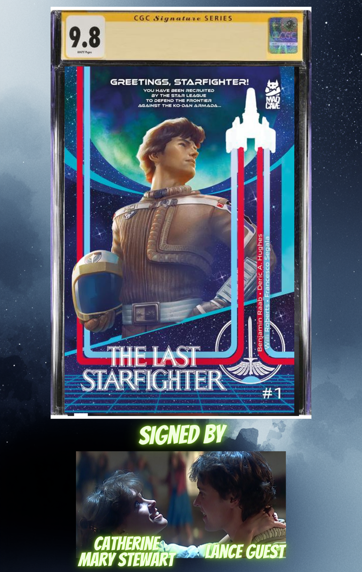 The Last Starfighter #1 Signed by Lance Guest and Catherine Mary Stewart