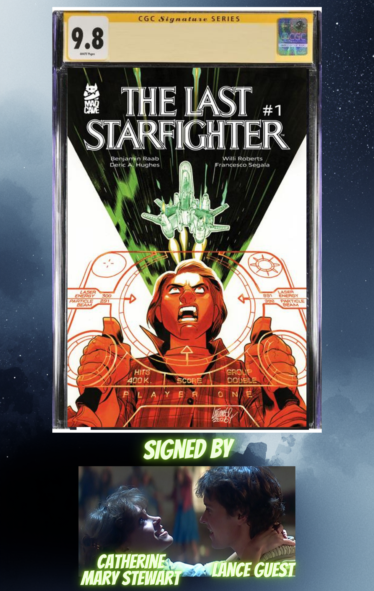 The Last Starfighter #1 Signed by Lance Guest and Catherine Mary Stewart