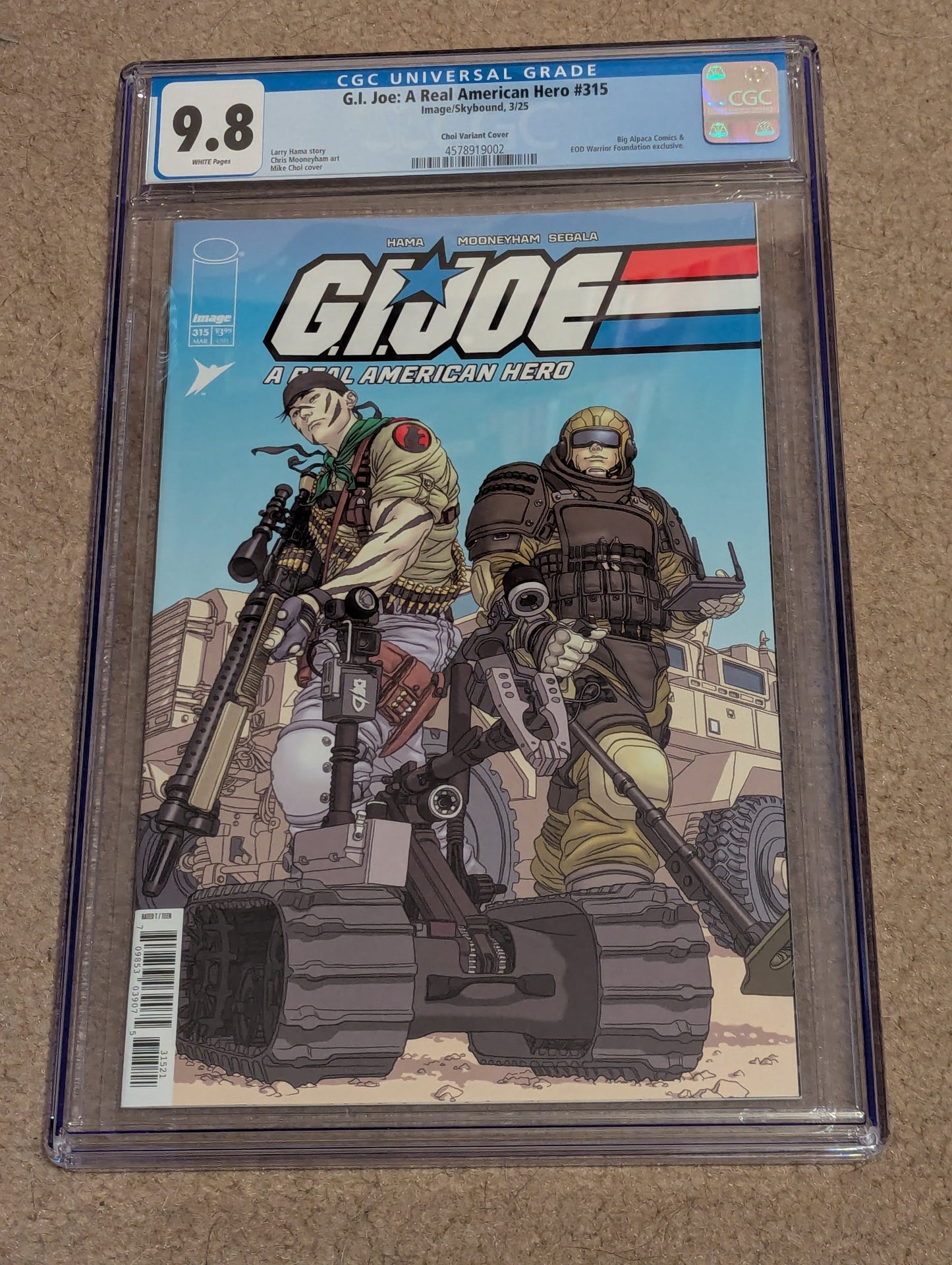 GI Joe #315 EOD Warrior Exclusive Graded - Very Limitied Availability