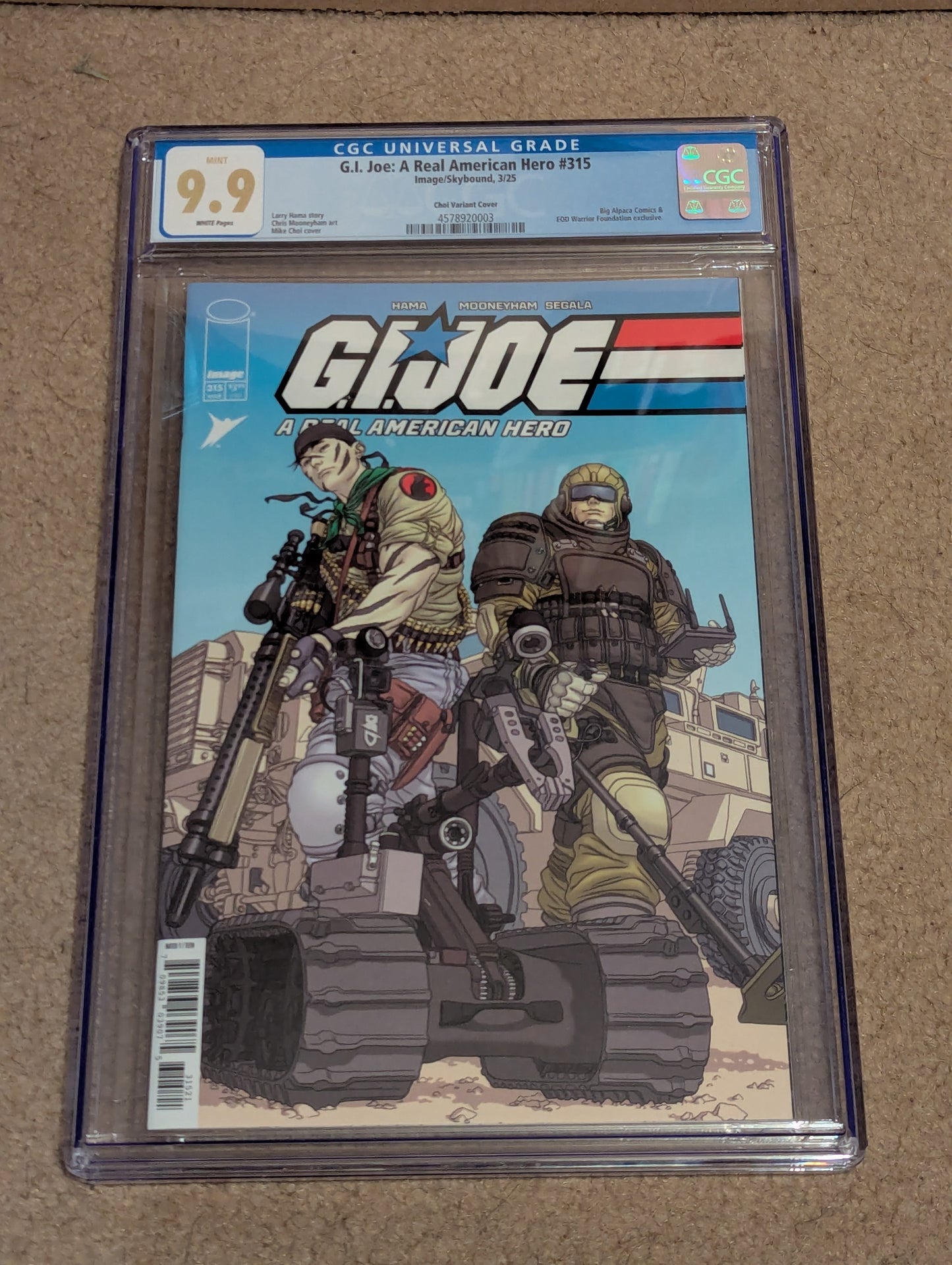 GI Joe #315 EOD Warrior Exclusive Graded - Very Limitied Availability