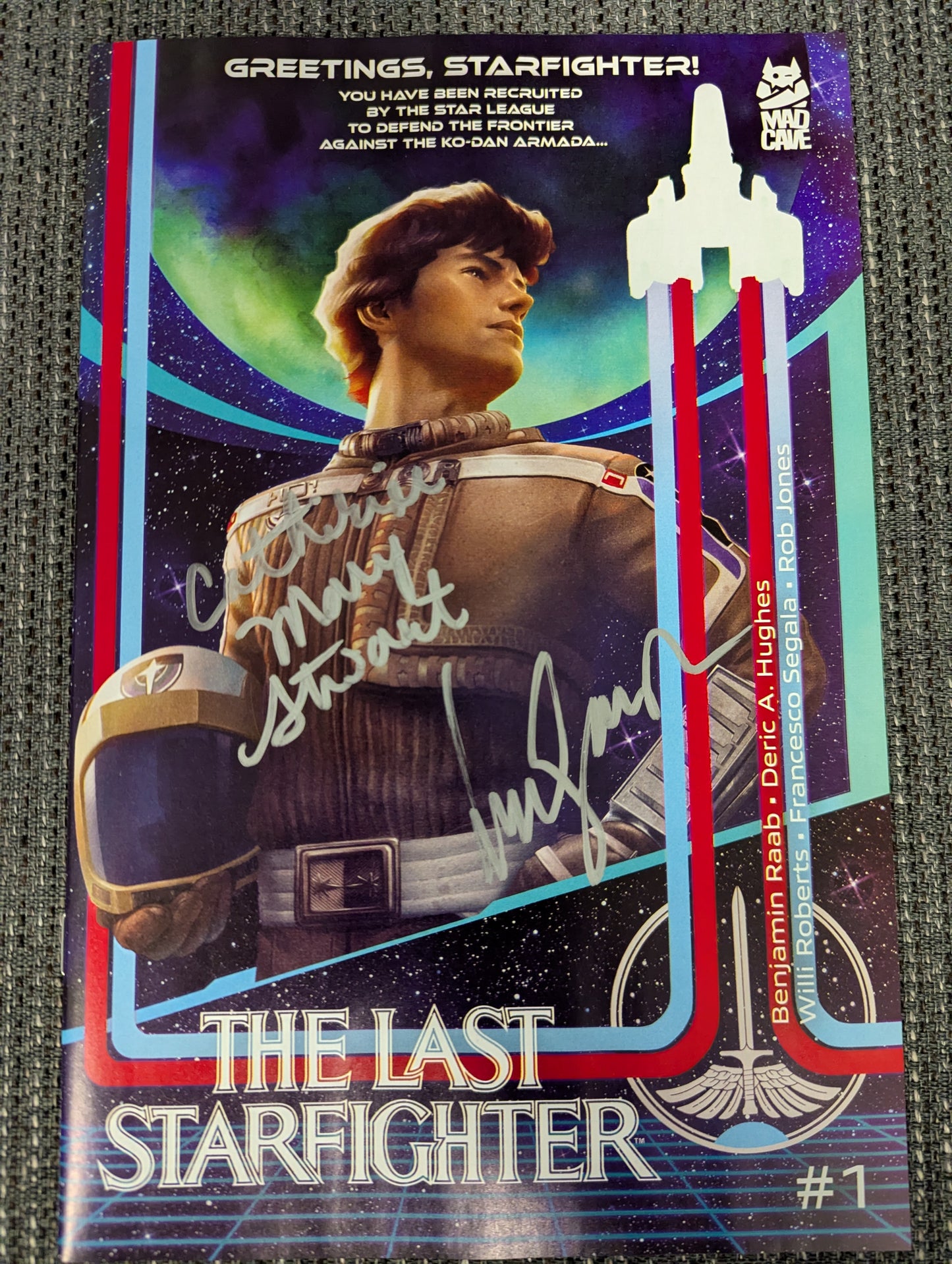 The Last Starfighter #1 (Mad Cave Studios) signed by Lance Guest and Catherine Mary Stewart